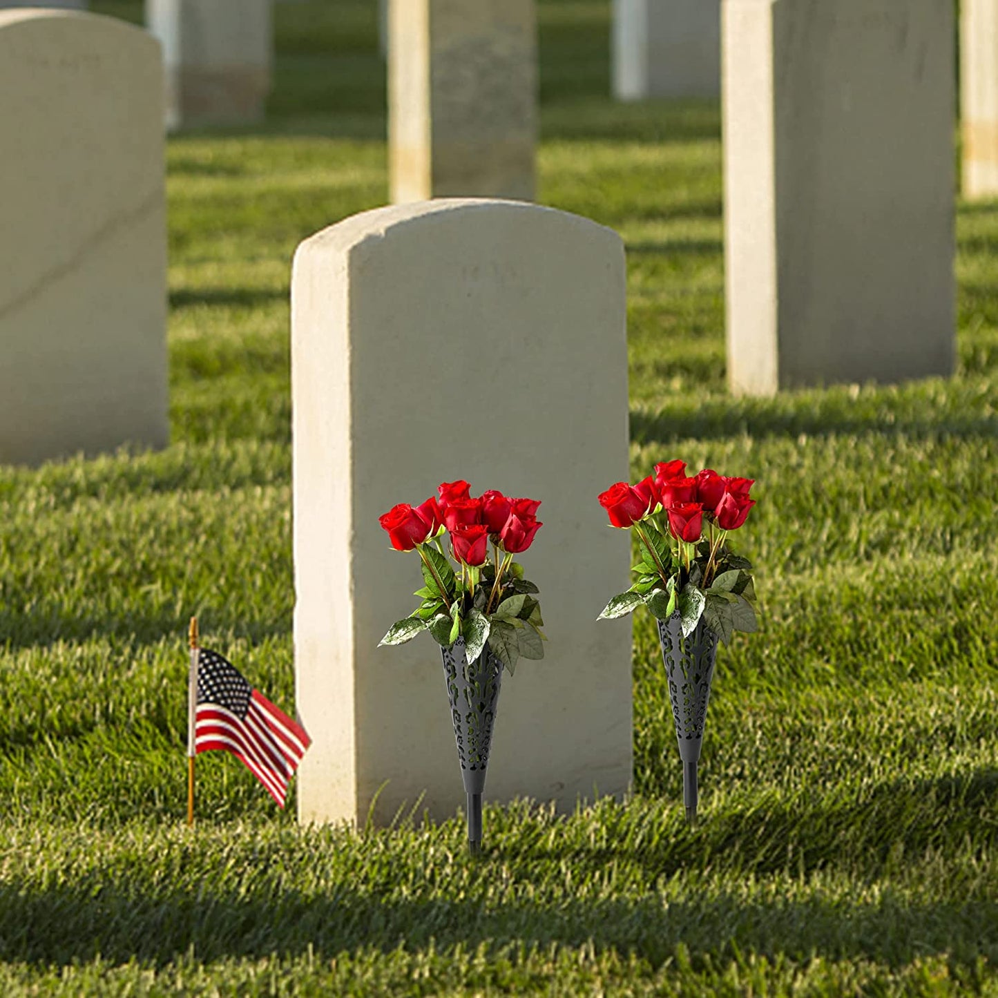 6 pcs Grave Vase,Memorial Floral Vase