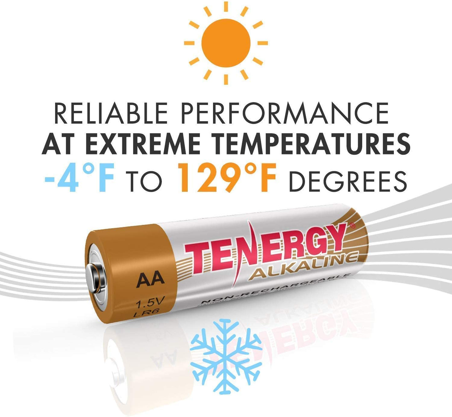 Tenergy 200 Pack AA and AAA Alkaline Battery, High Performance Non-Rechargeable Batteries for Clocks, Remotes, Toys, & Electronic Devices, 100xAA 100xAAA Bulk Pack