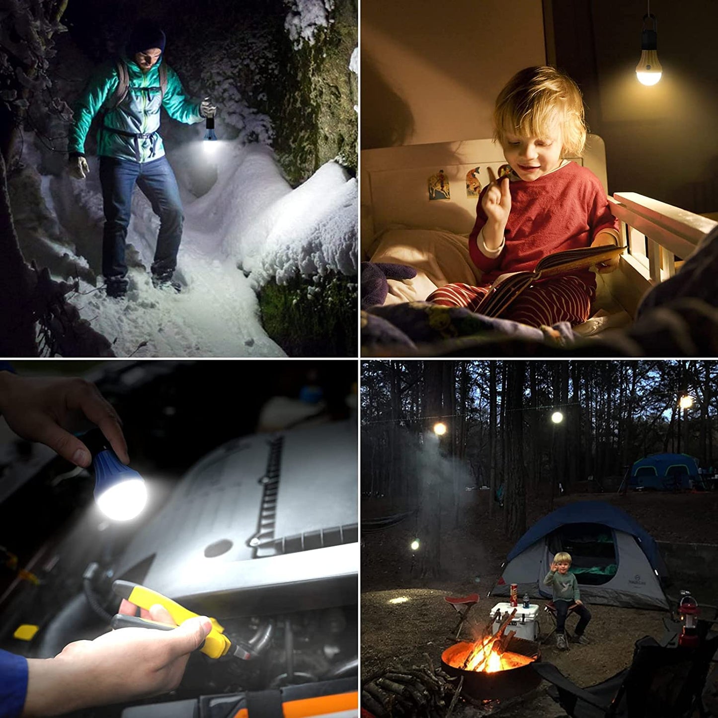 LED Camping Lantern, 4 Packs