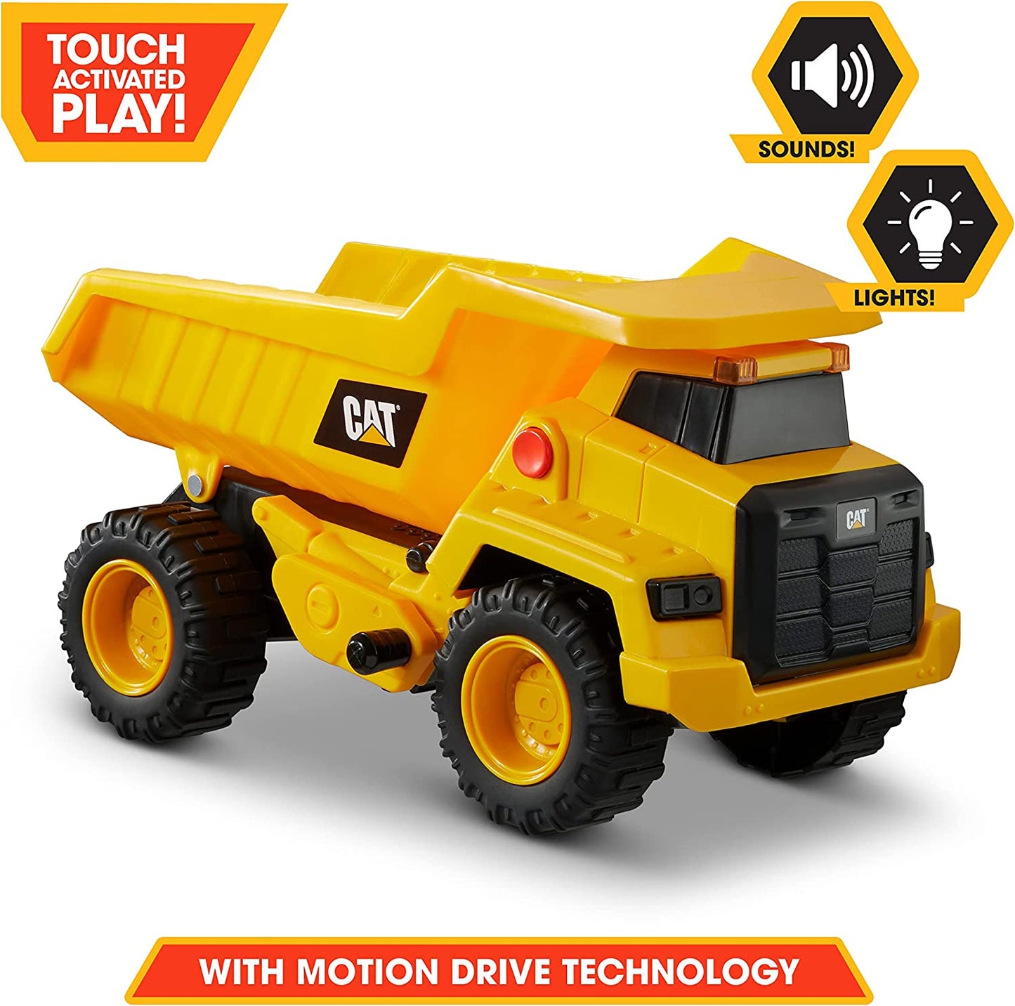 Cattoysofficial Construction Power Haulers Dump Truck, Yellow