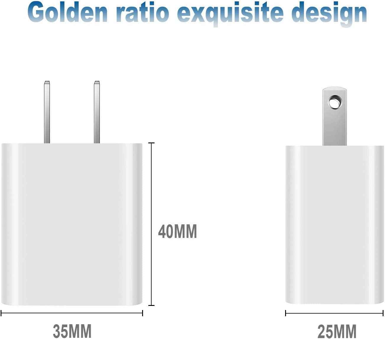 USB Wall Charger Block 2Pack
