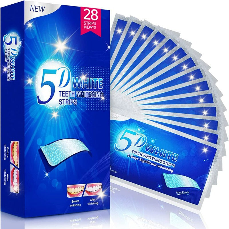 28 White Strips Teeth Whitening Kit, Non-Sensitive 14 Sets Teeth Whitener, Helps to Remove Smoking Coffee Soda Wine Stain