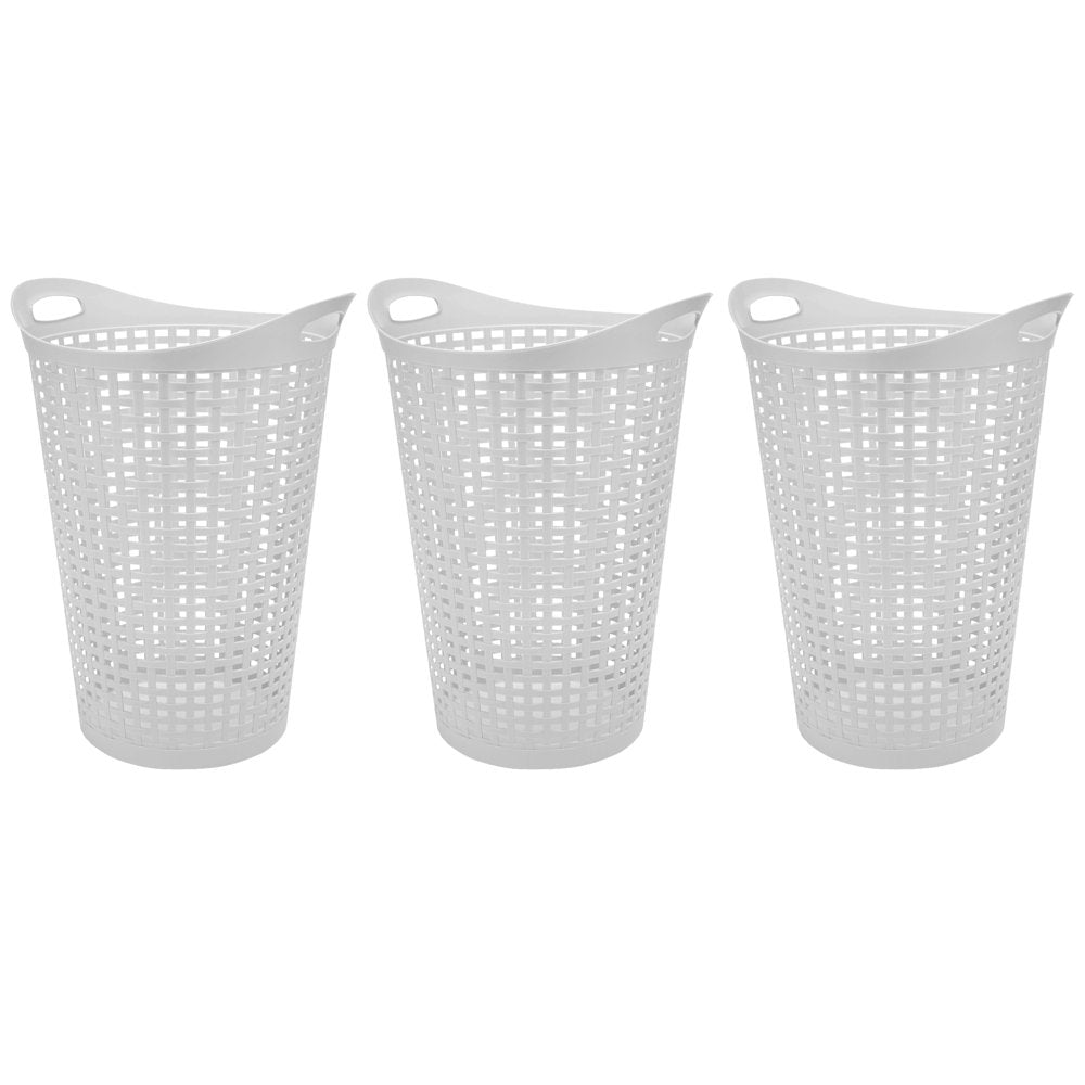 3 Pack Flexible round Wicker Hamper