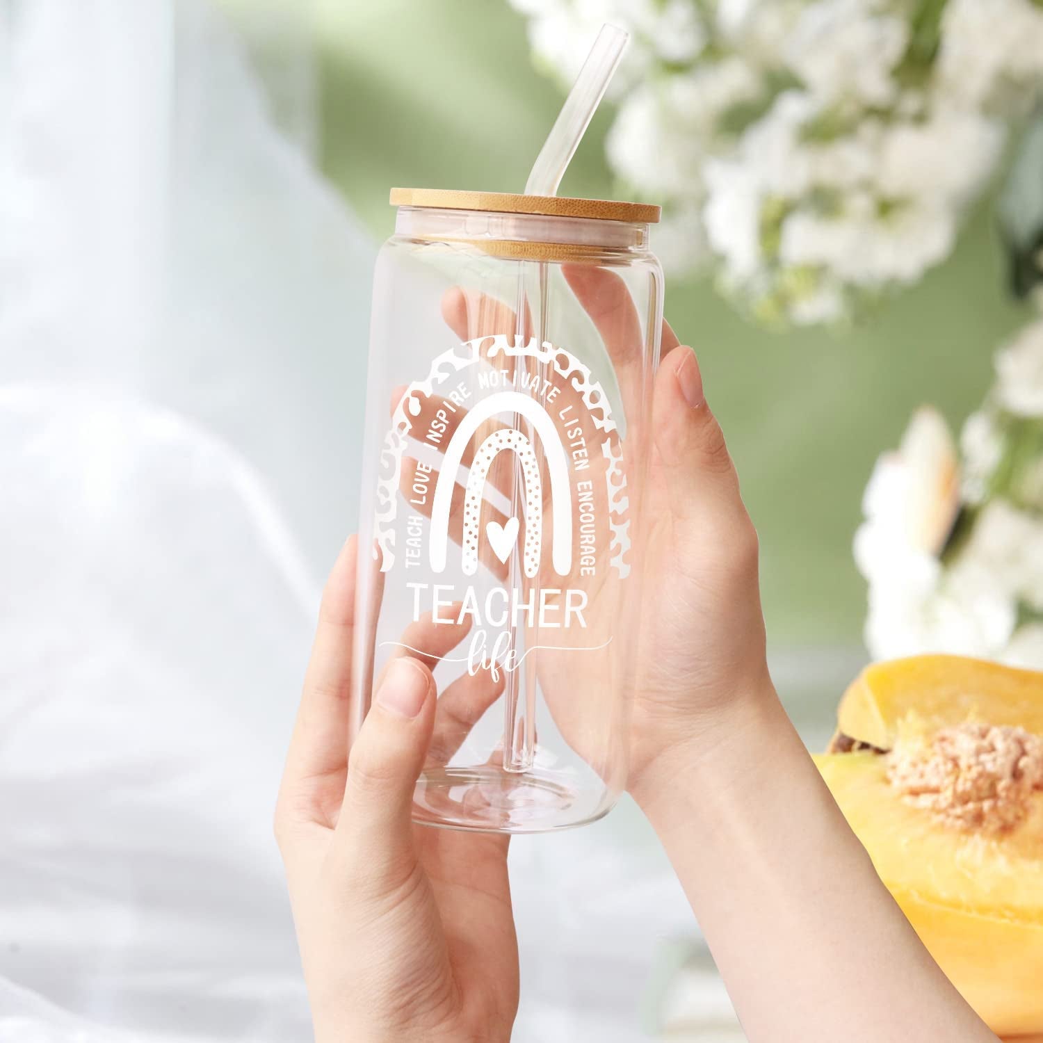 Teacher Appreciation Gifts, Best Teacher Gifts, Teacher Birthday Gifts, Back to School Gifts, Funny Gift for Teacher, Teacher Gift Ideas - 18 oz Teacher Can Glass(Teacher 1)