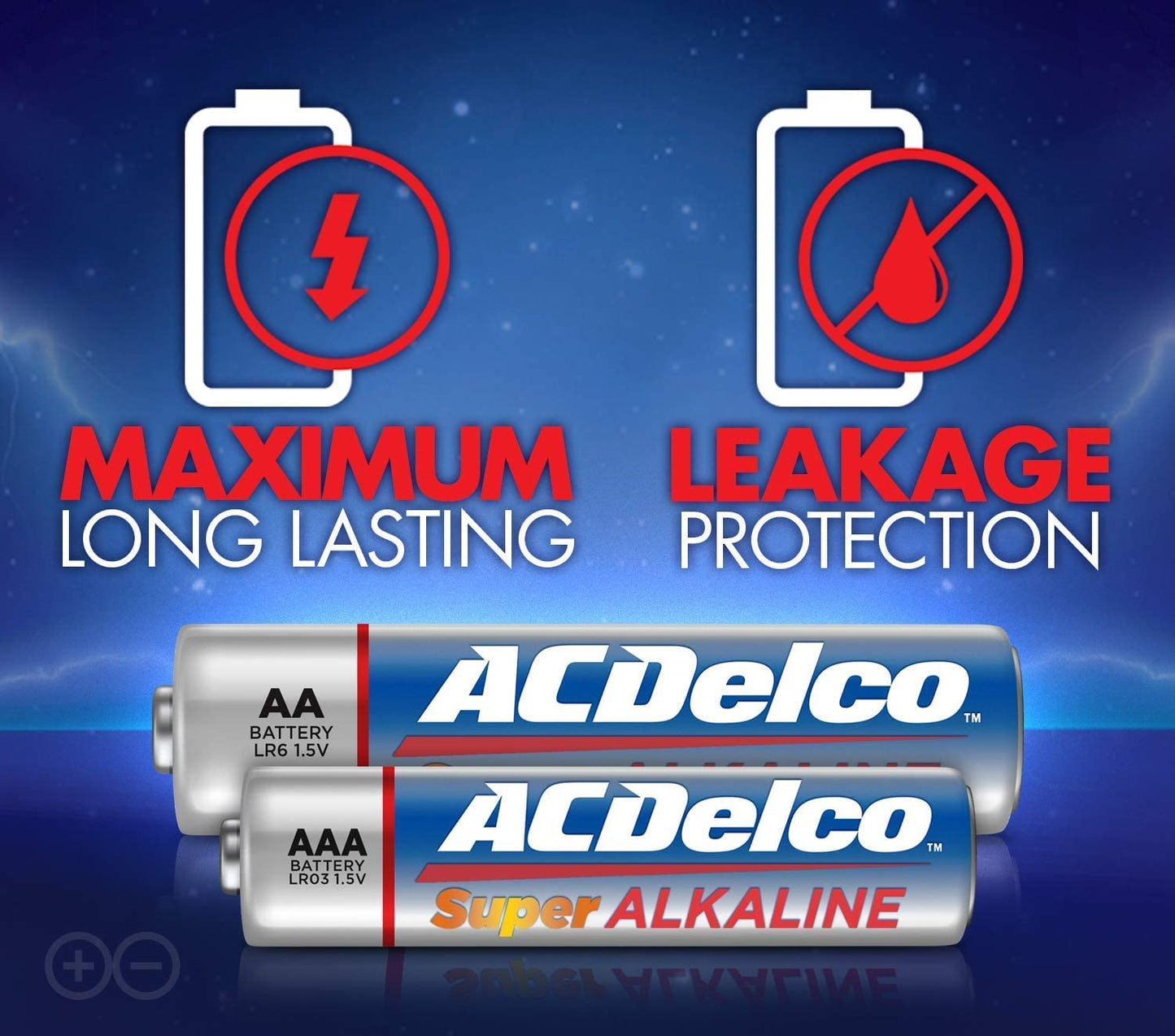 200-Count AA and AAACombo Pack Super Alkaline Batteries, 100-Count Each, 10-Year Shelf Life, Recloseable Packaging