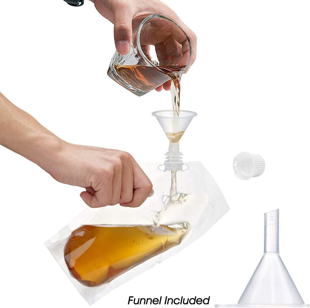 Flasks Set for Liquor Cruise Kit for Travel Outdoor Sports, Concerts, Events(8oz X 10)