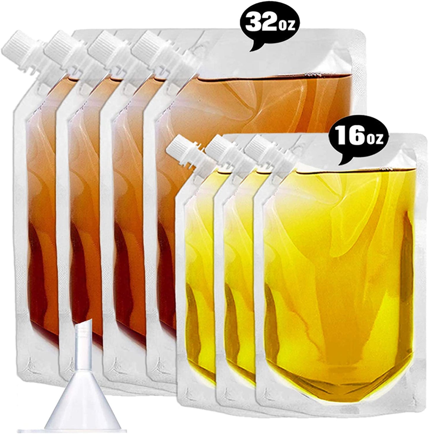 Flasks Set for Liquor Cruise Kit for Travel Outdoor Sports, Concerts, Events(8oz X 10)