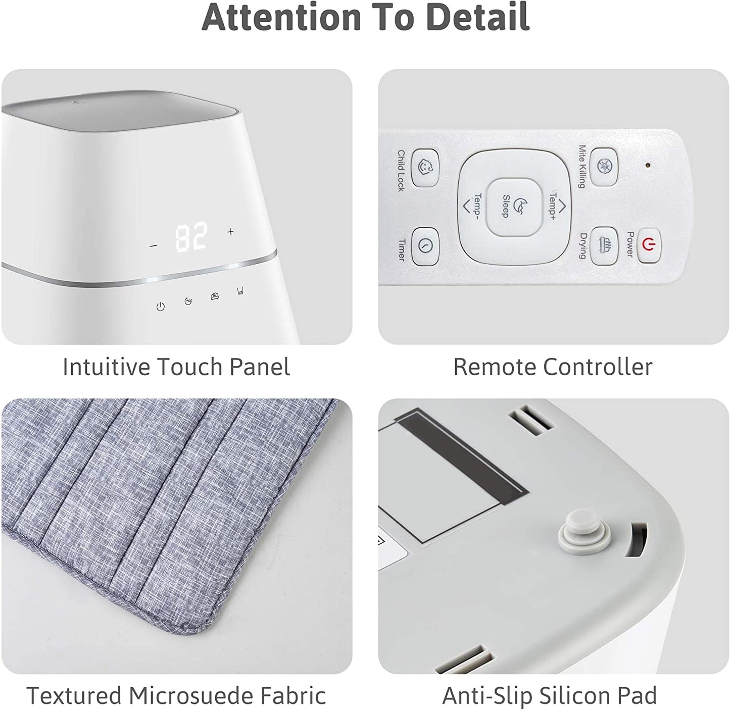 NEAT Aquapad Water Heated Mattress Pad, No Electric Wire, All Digital, 5 YR Warranty, Airquiet and Dual-Tank Technology, ETL Listed, Smart, Smooth, Hydro Heat Onsu Mat Topper Bed Warmer