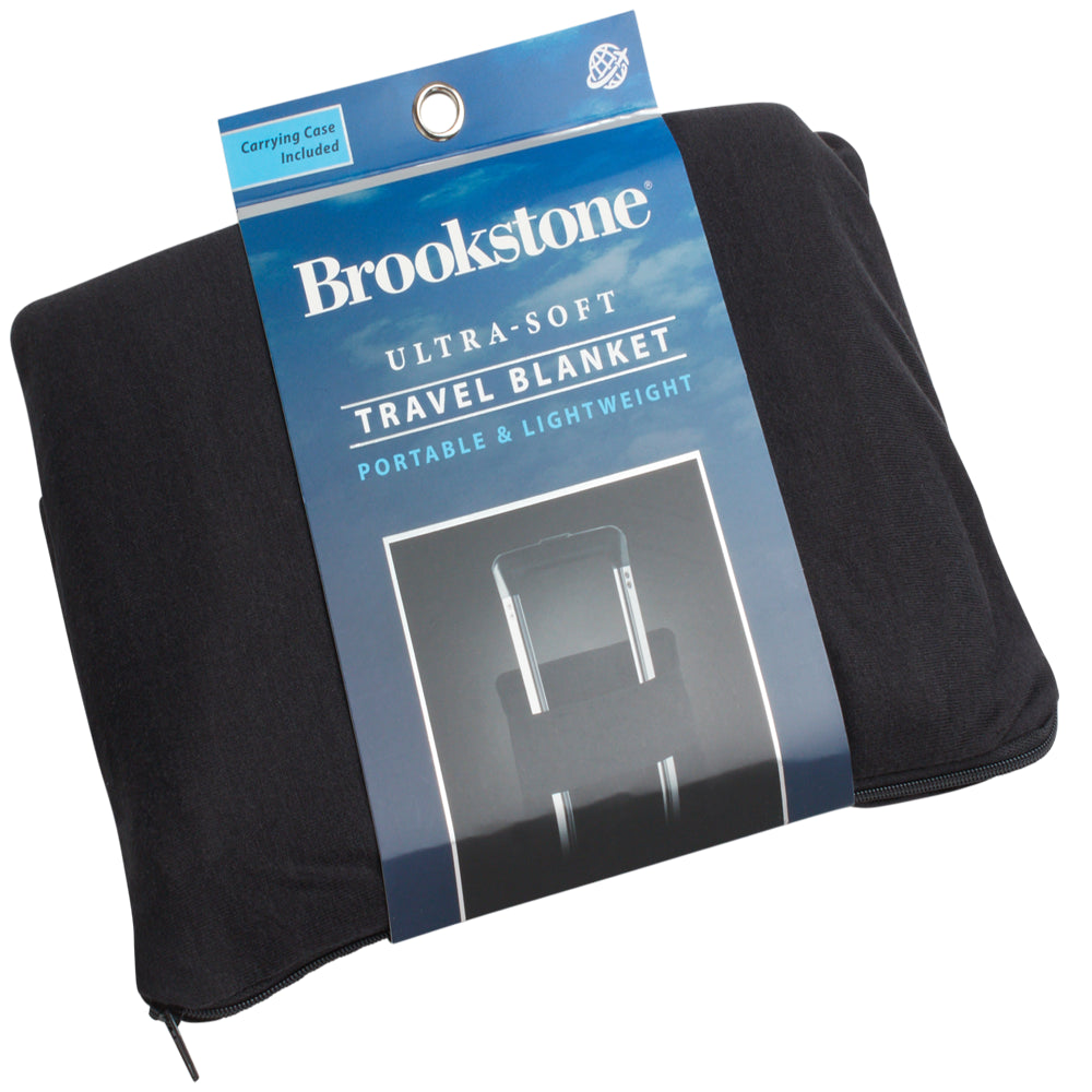 Travel Blanket with Packing Case - Lightweight Portable Blanket for Vacations, Airplanes, Trains, Buses, and Cars