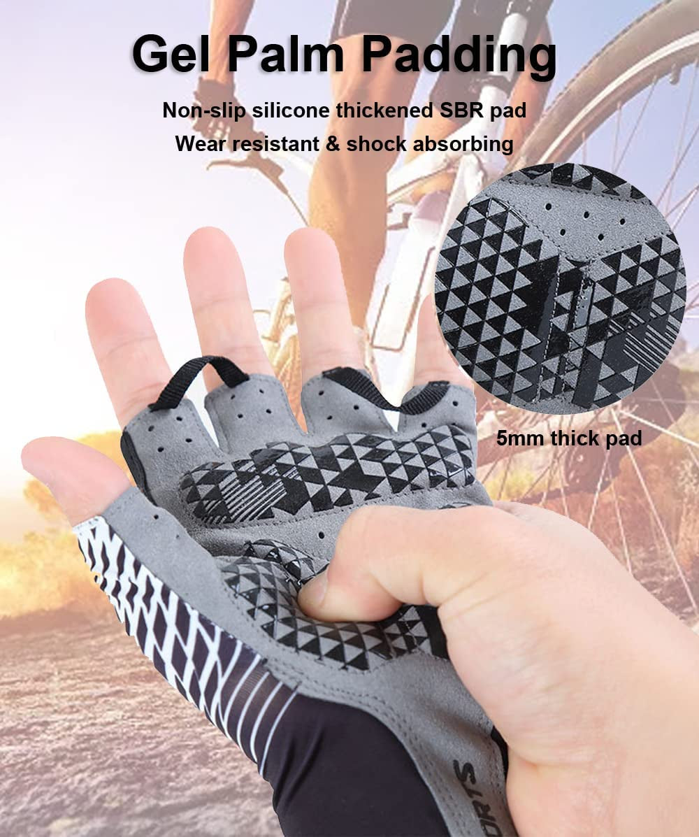 Half Finger MTB Gloves Bike Gloves for Men Cycling Mountain Bike Accessories, for Men & Women