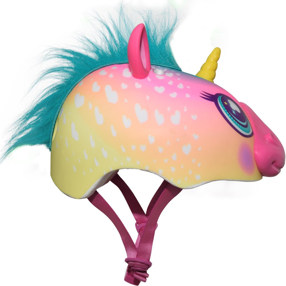 Super Rainbow Unicorn Hair Bike Helmet, Child 5+ (50-54Cm)