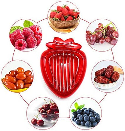 Strawberry Huller Stem Remover and Strawberry Slicer Set,Potatoes Pineapples Carrots Tomato Corer Slicer Cherry Pitter,Fruit Picker Stalks Tools,Stainless Steel Blade Kitchen Tools and Gadgets