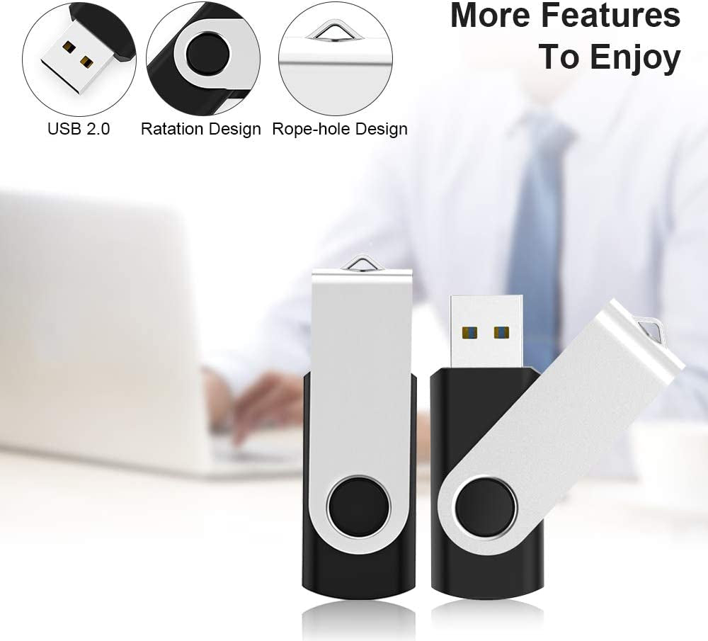 64GB USB Flash Drive 10 Pack Thumb Drive Flash Drive 64 GB USB Stick Jump Drive USB 2.0 Thumb Drives Pen Drive