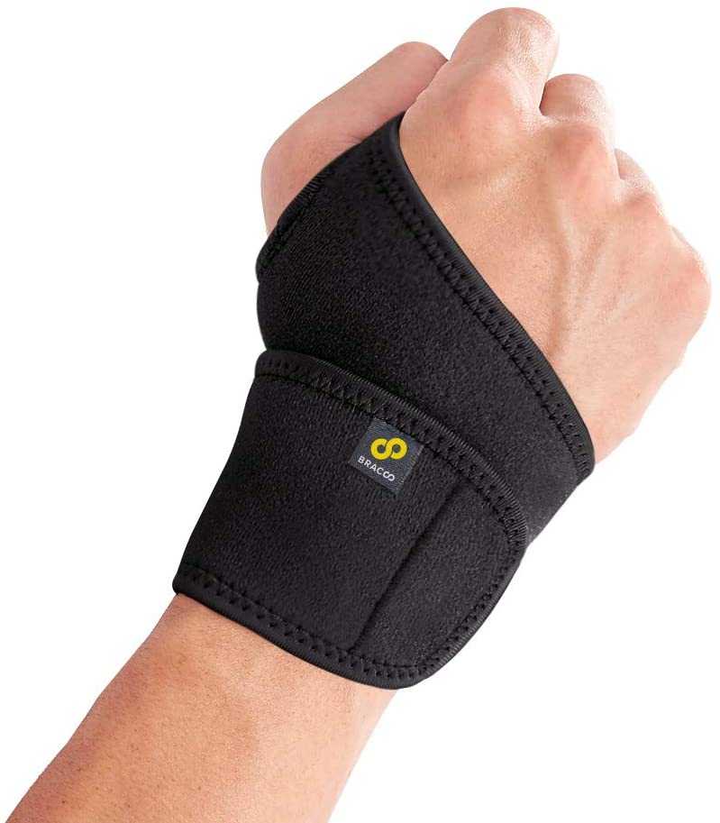Bracoo WS10 Wrist Support Brace, Hand Support, Adjustable Wrist Wrap Strap for Fitness, Weightlifting, Tendonitis, Carpal Tunnel Arthritis, Joint Pain Relief, Wrist Tendonitis – Fits Right and Left Hand