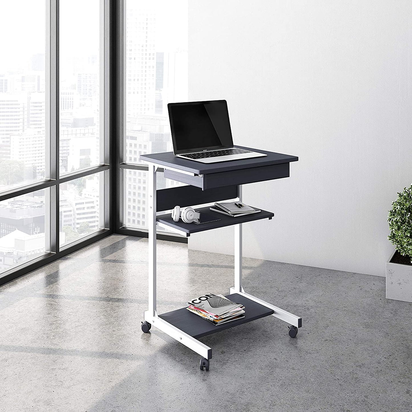 Modus Metal Computer Student Laptop Desk in Graphite