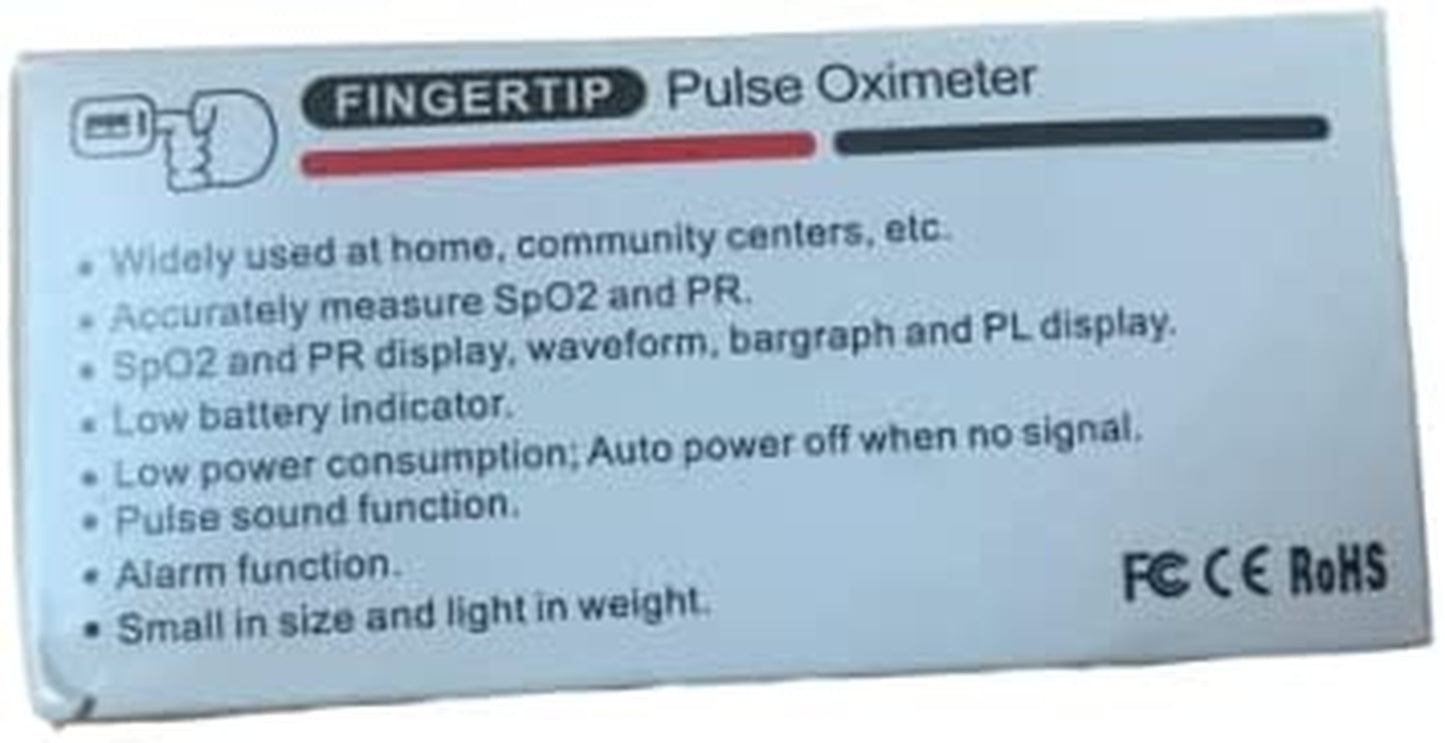Pulse Oximeter, Finger Pulse Oximeter with OLED Display, Pulse Oximeter Fingertip, Blood Oxygen Saturation Monitor Finger, Heart Rate Monitor
