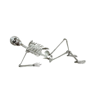27.5" Halloween Skeleton Halloween Decorations, Haunted House Props for Front Lawn, Graveyard Decorations, Lifelike Skeleton Model, Indoor/Outdoor Spooky Scene Party Favors on Clearance