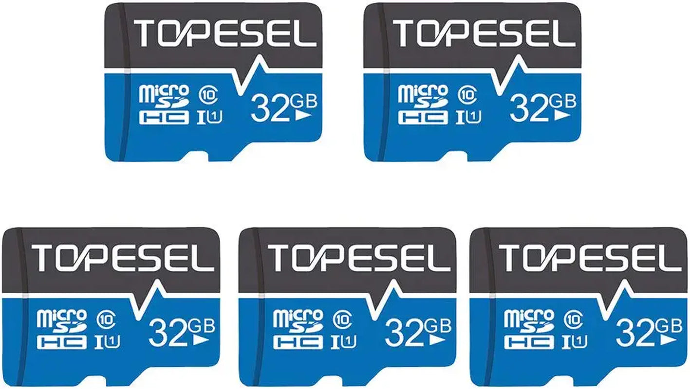 32GB Micro SD Card 5 Pack Memory Cards Micro SDHC UHS-I TF Card Class 10 for Camera/Drone/Dash Cam(5 Pack U1 32GB)