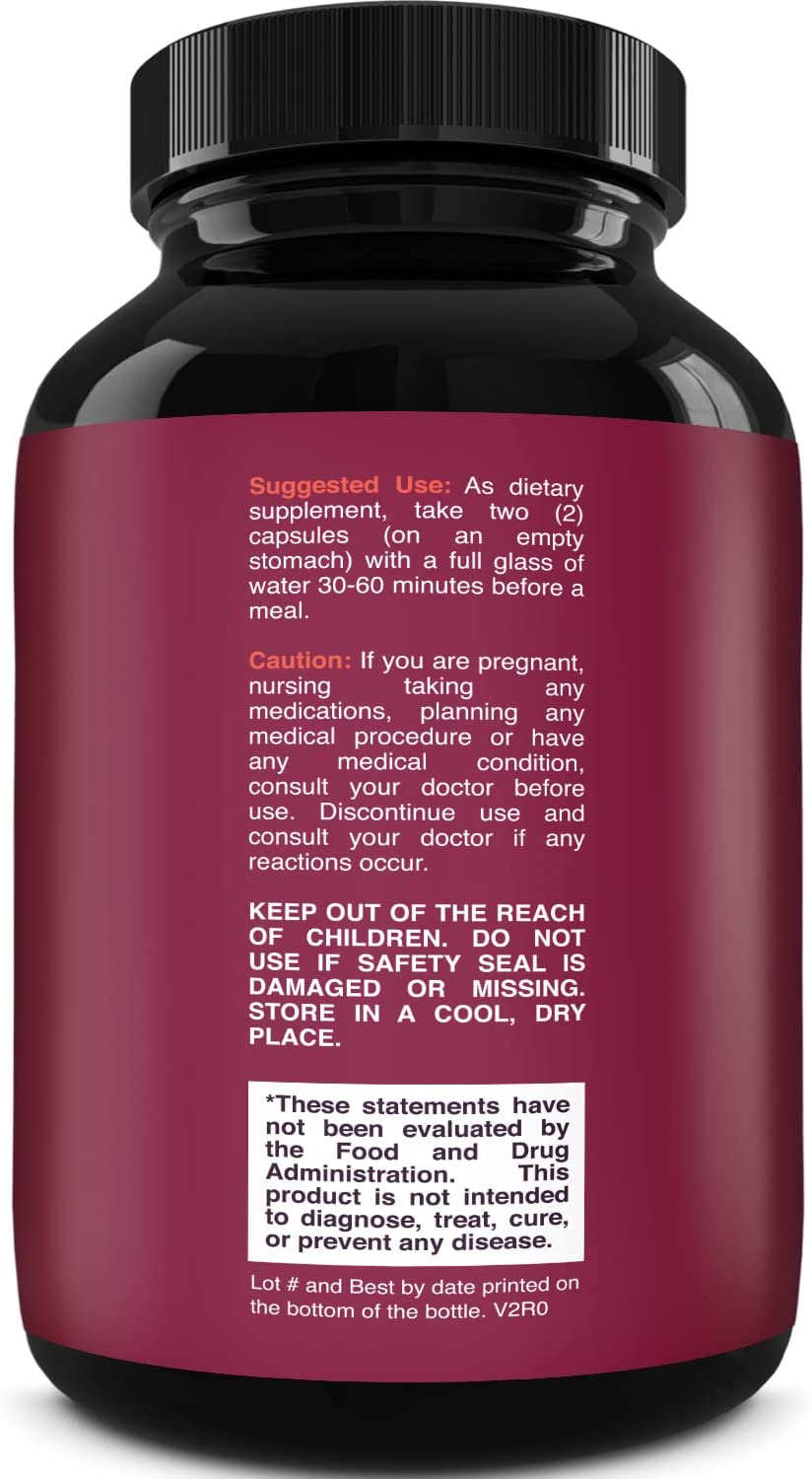 Max Strength Forskolin 60 Veggie Capsules Weight Loss Supplement for Men and Women - Fast Acting Diet Pills Natural Appetite Suppressant Potent Fat Burner Builds Muscle Boosts Energy