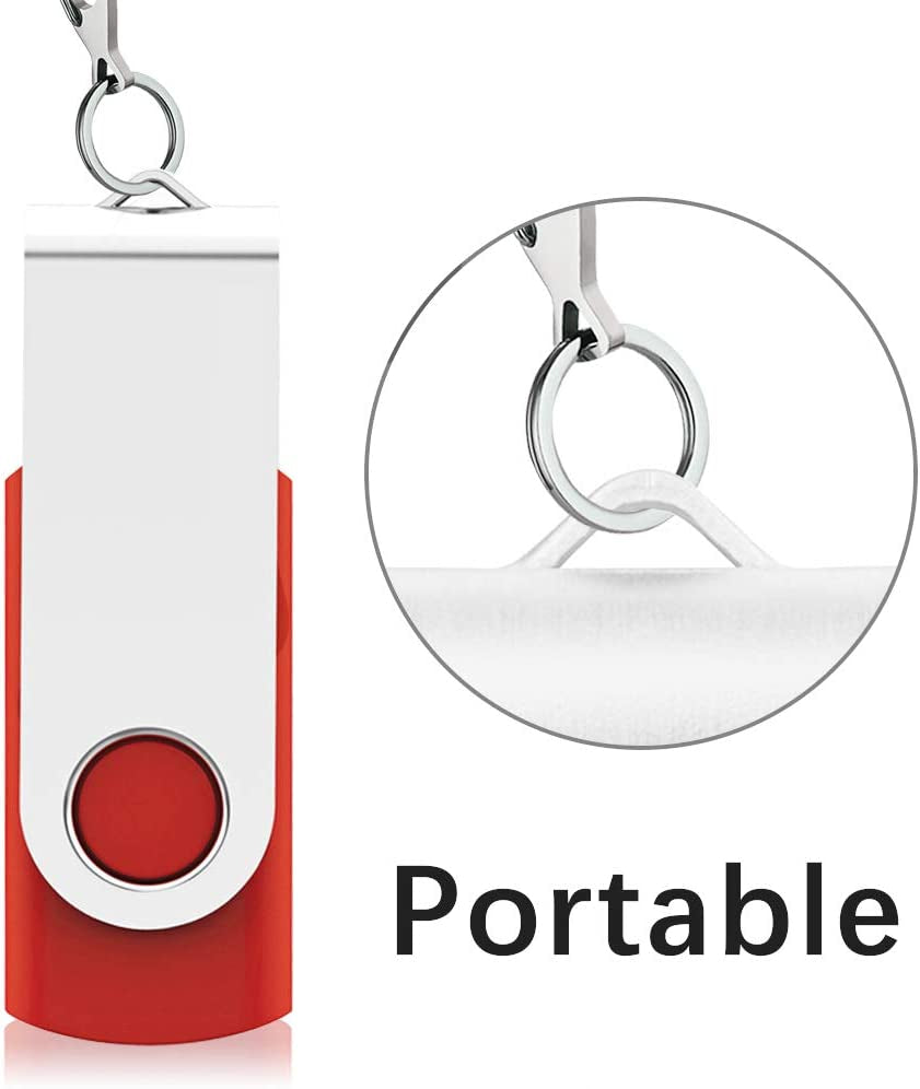 64GB USB Flash Drive 10 Pack Thumb Drive Flash Drive 64 GB USB Stick Jump Drive USB 2.0 Thumb Drives Pen Drive