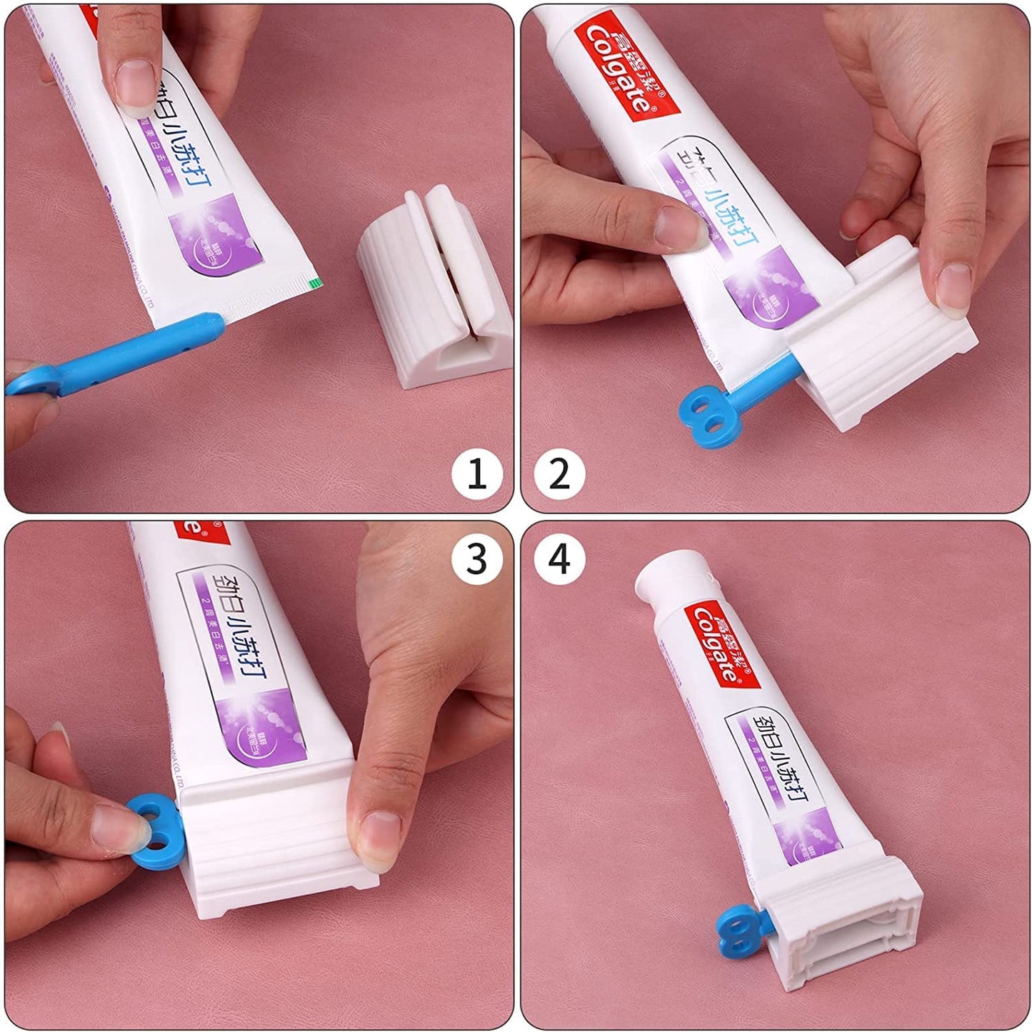 Toothpaste Squeezer(4 Blue)