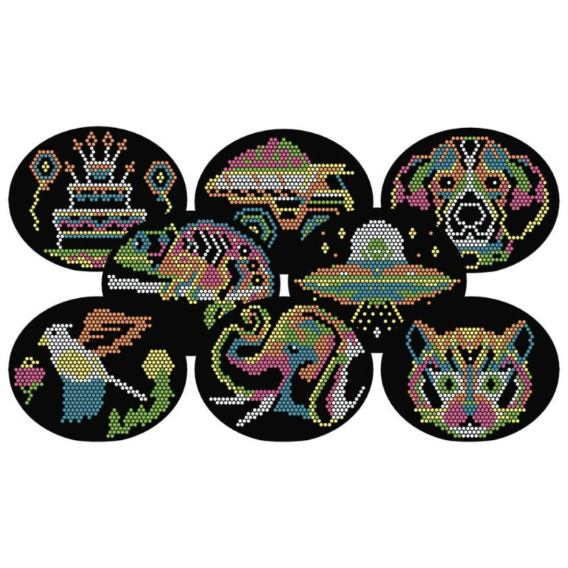 NEW - Lite-Brite Oval HD - Includes 650 Colorful Pegs and 8 Design Templates!