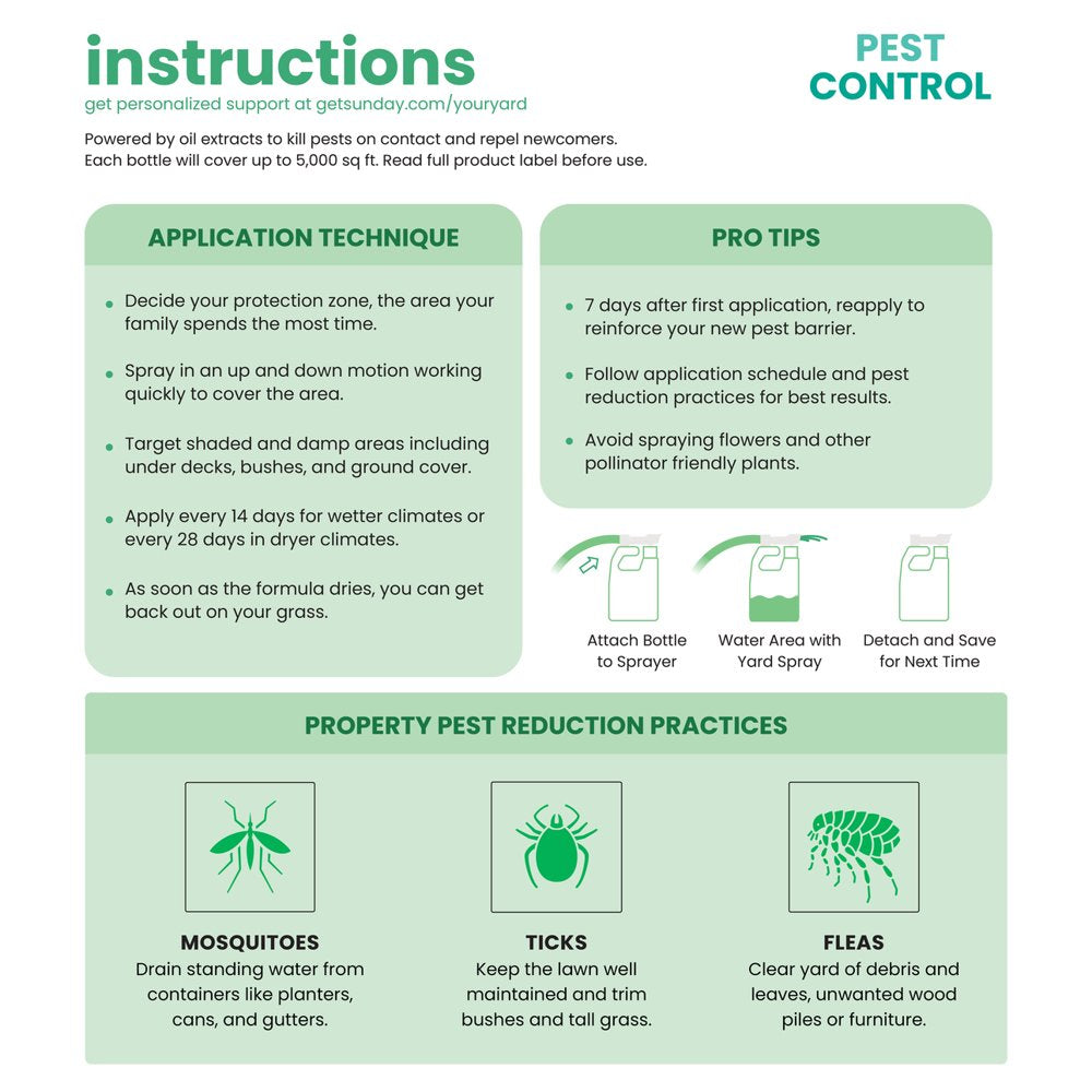 Sunday Nix Ticks Plant-Based Bug Control Spray & Repellent