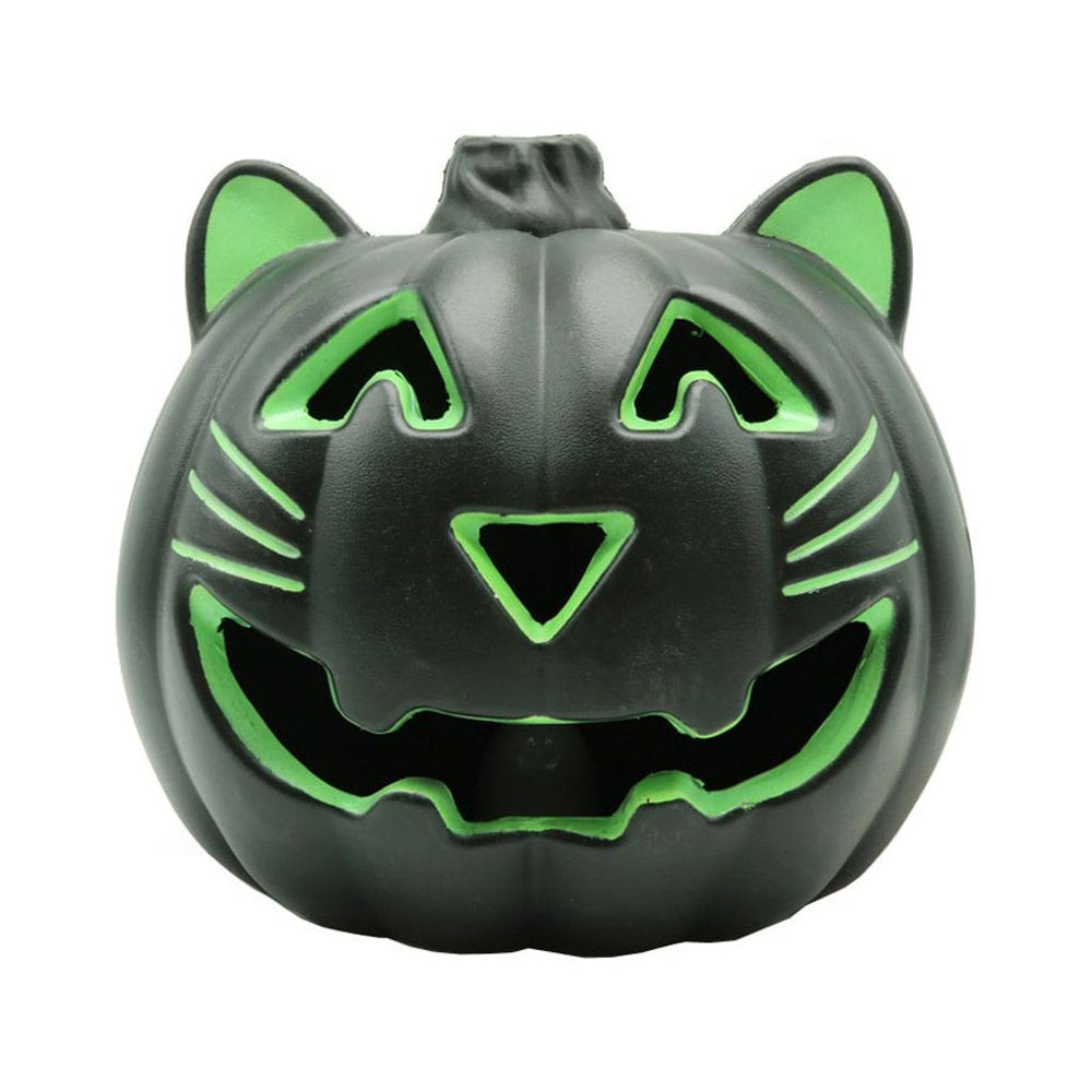 Halloween Decoration Clearance! Halloween LED Light up Pumpkins Fall Decorations, 9.44" X 7.87" Resin Waterproof Jack O Latern Lamp, Home Table Top Porch Props Decor for Yard Garden Bar Indoor Outdoor