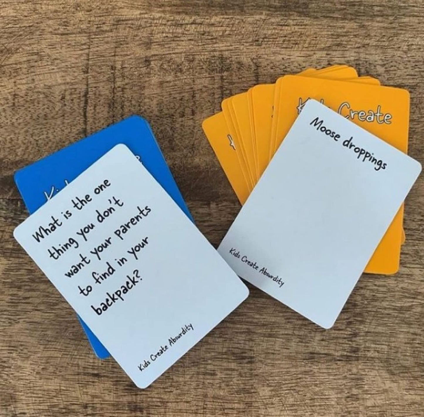 Kids Create Absurdity: Hilarious Card Game for Kids Family Game Night- A Funny Fill in The Blank Card Game-Travel Road Trip Summer Camping Boys Girls