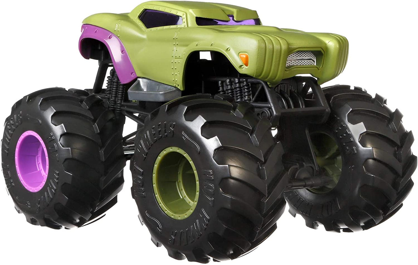 Hot Wheels Monster Truck 1:24 Scale Taxi Vehicle with Giant Wheels for Kids Age 3 to 8 Years Old Great Gift Toy Trucks Large Scales