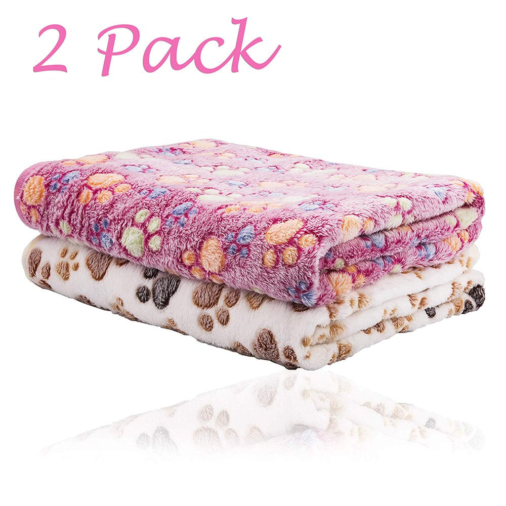 2 Pack Blanket Pet Blanket, Brown