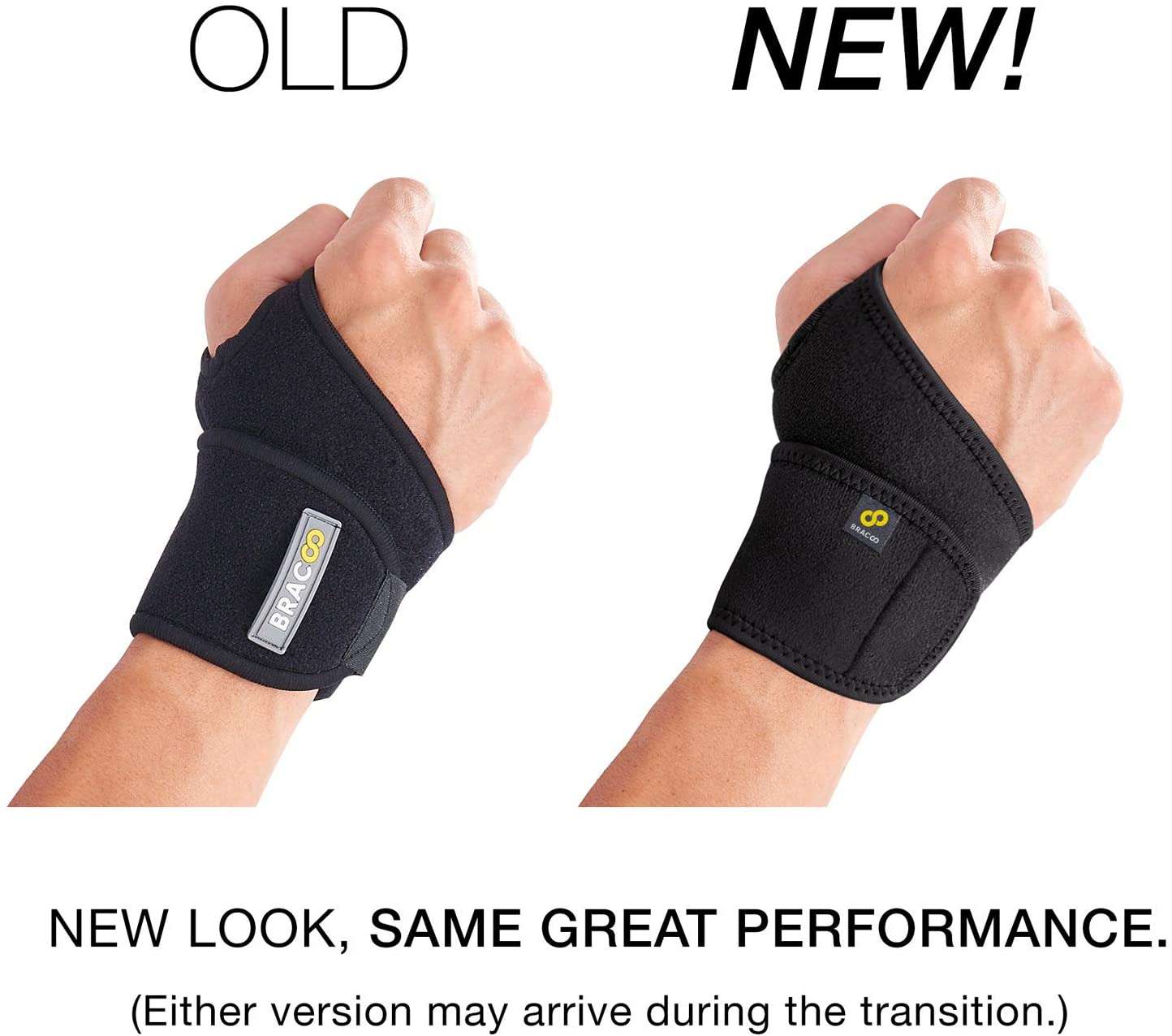 Bracoo WS10 Wrist Support Brace, Hand Support, Adjustable Wrist Wrap Strap for Fitness, Weightlifting, Tendonitis, Carpal Tunnel Arthritis, Joint Pain Relief, Wrist Tendonitis – Fits Right and Left Hand
