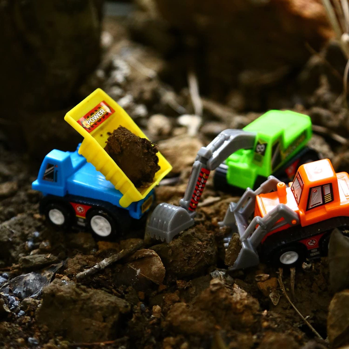 Yeonha Toys Pull Back Vehicles, 12 Pack Mini Assorted Construction Vehicles & Race Car Toy, Vehicles Truck Mini Car Toy for Kids Toddlers Boys Child, Pull Back & Go Car Toy Play Set