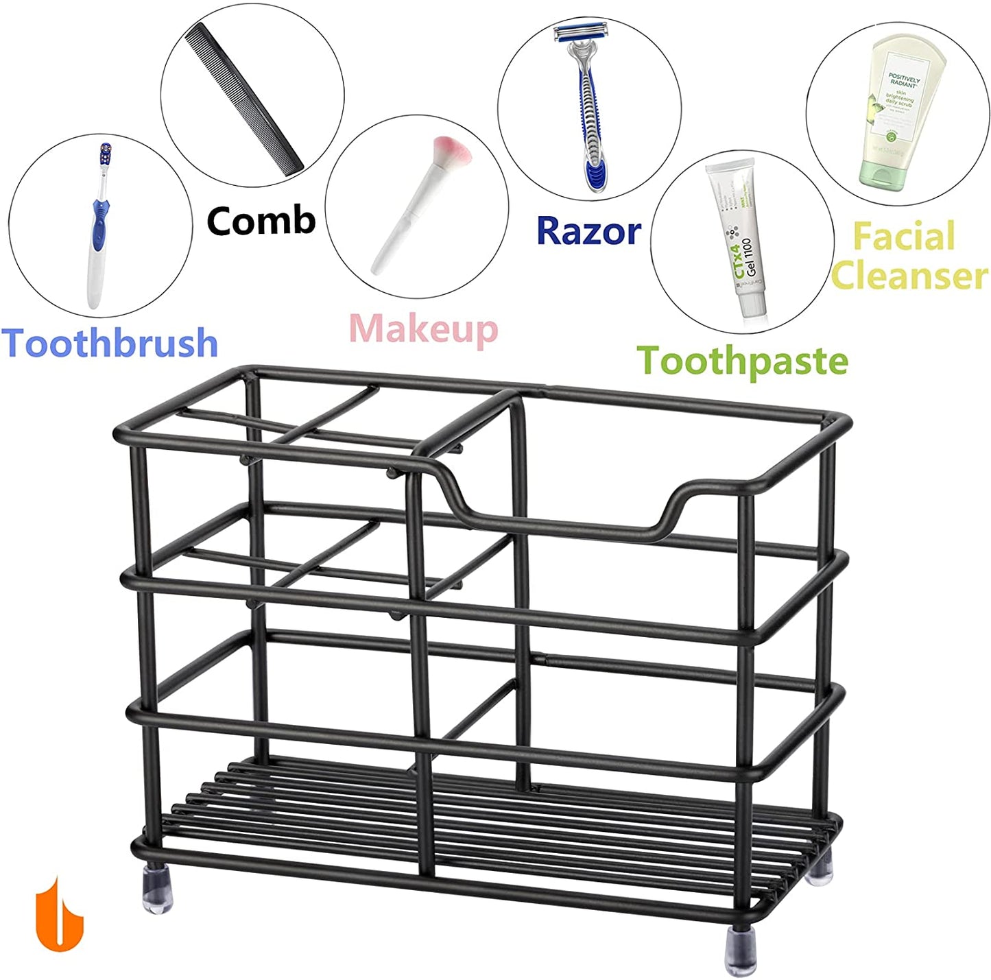 Stainless Steel Bathroom Toothbrush Holder