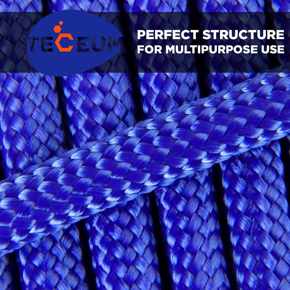 50 Ft – 4Mm – 100% Nylon Tactical Rope MIL-SPEC – Outdoor Para Cord – Camping Hiking Fishing Gear – EDC Parachute Cord – Strong Survival Rope