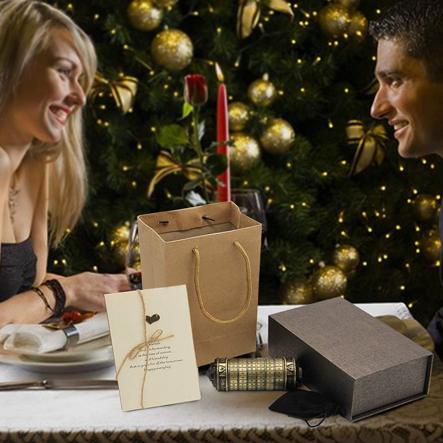 Da Vinci Code Mini Cryptex- Creative & Romantic Gifts for Him/Her
