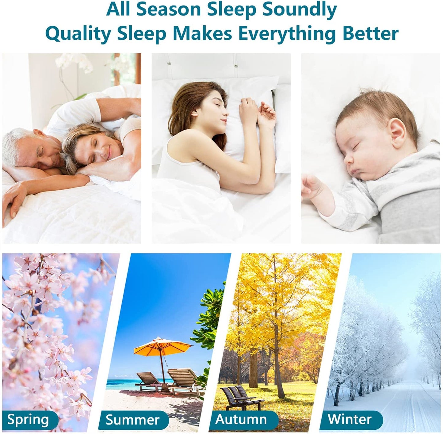 CHOKIT Luxury Soft 5D Spiral Fiber Queen Mattress Topper, Extra Thick Mattress Pad Cover for Back Pain Relief, Cooling Breathable Pillow Top Protector with 8-21" Deep Pocket, All Season Bedding