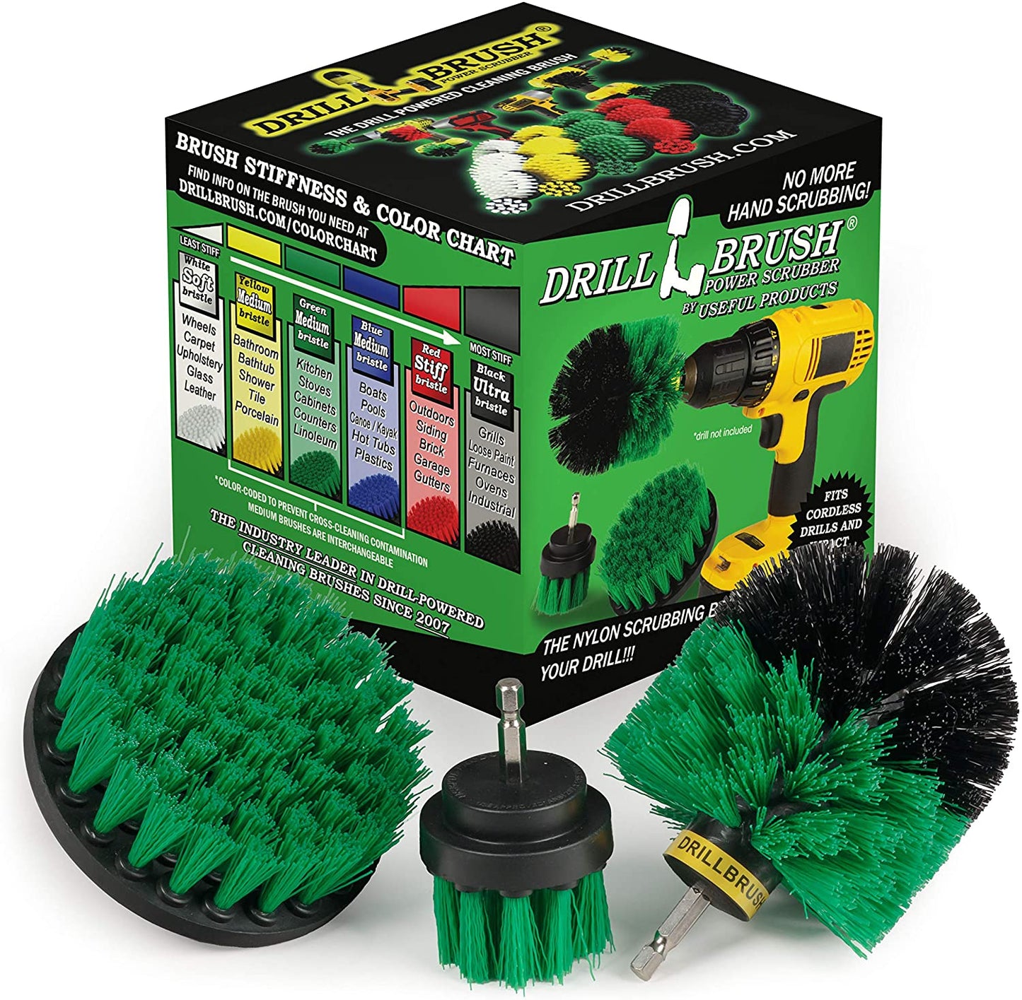 Drill Brush Power Scrubber