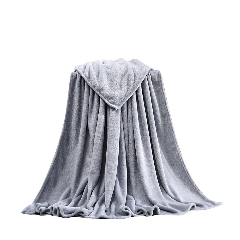 Super Soft Warm Solid Warm Micro Plush Fleece Blanket Throw Rug Sofa Bedding on Clearance