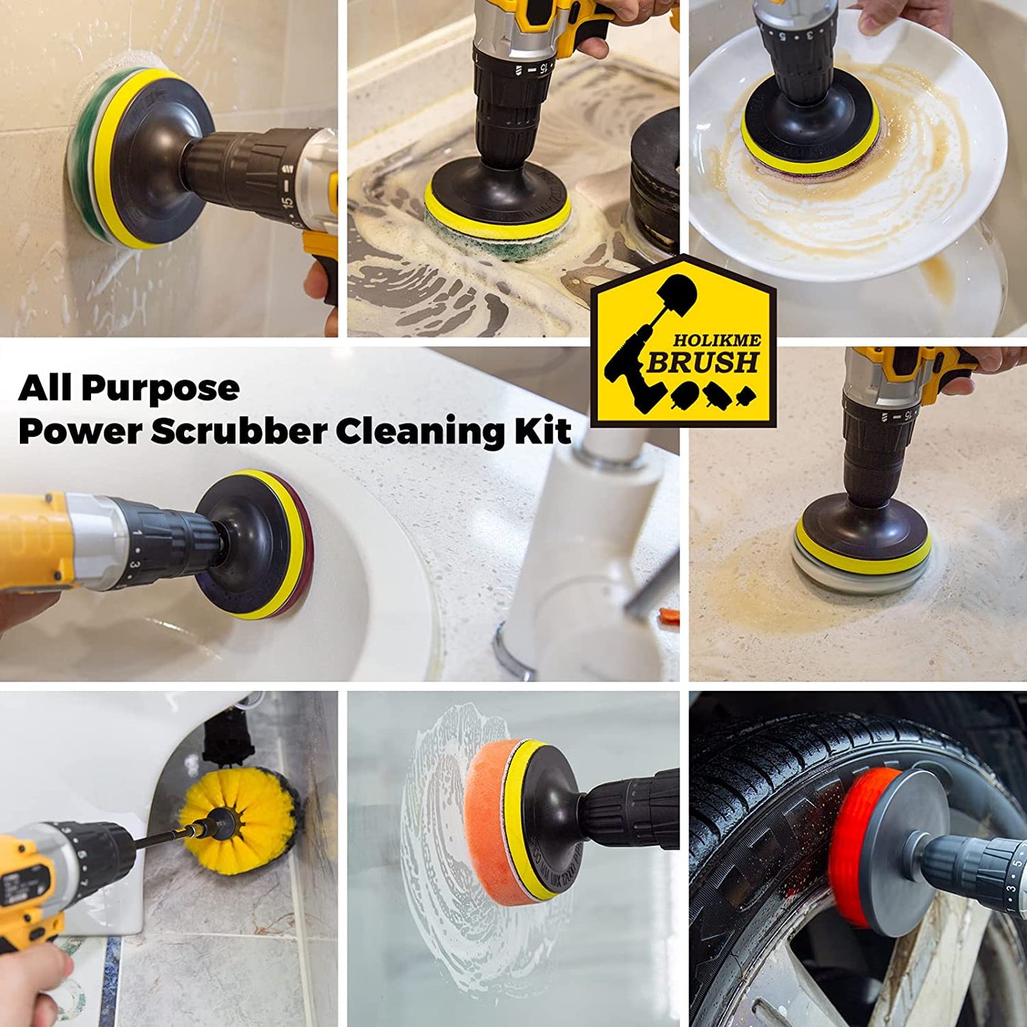 4Pack Power Scrubber Cleaning Brush