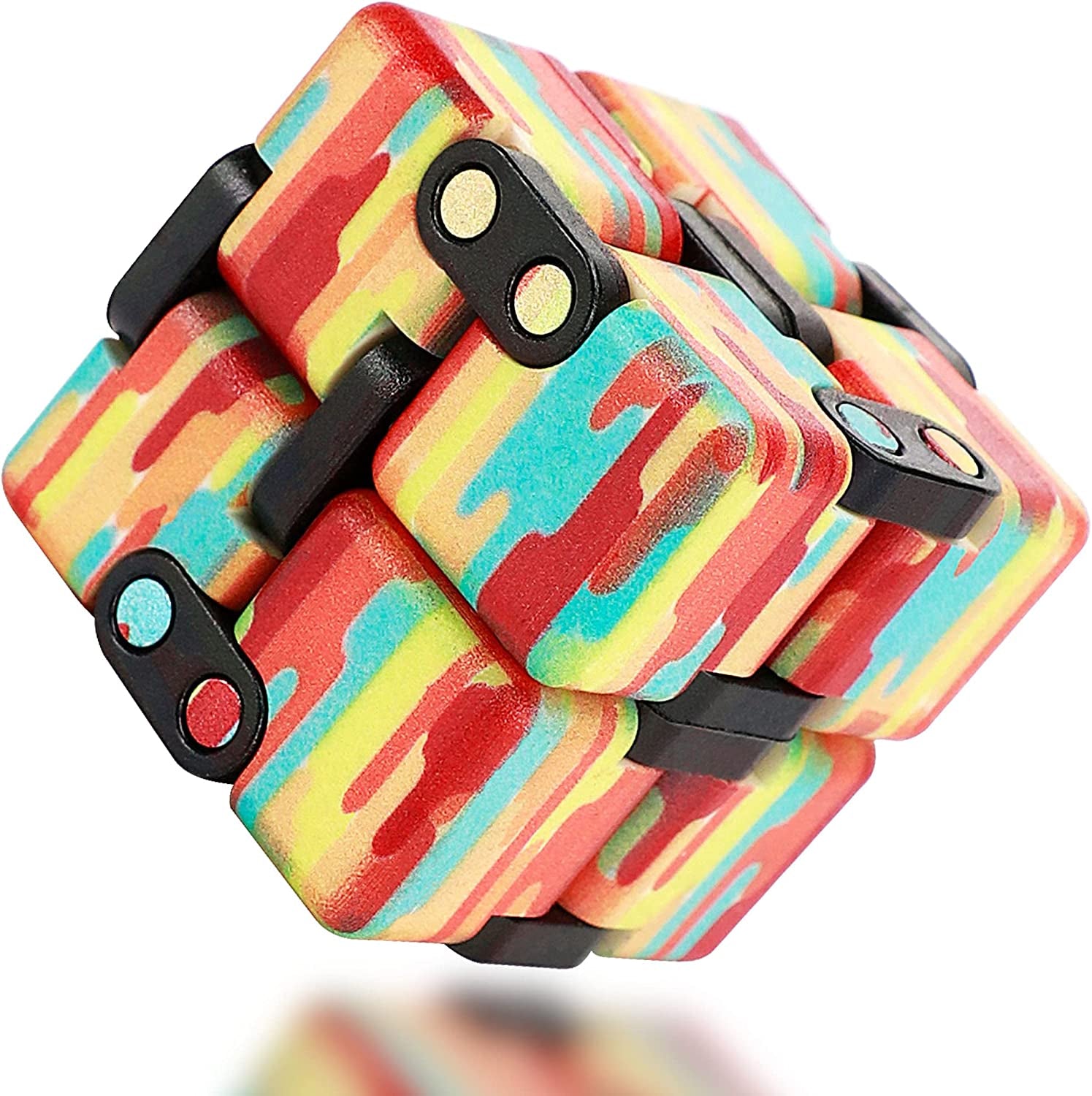 Fidgets Toys Fidget Cubes 2PCS Infinity Cubes for Kids & Teen & Adult, Cool Stuff Adult Toys Mini Gadget Best for Stress or Anxiety Relief and Kill Time, Sensory Toys Unique Teacher Appreciation Gifts