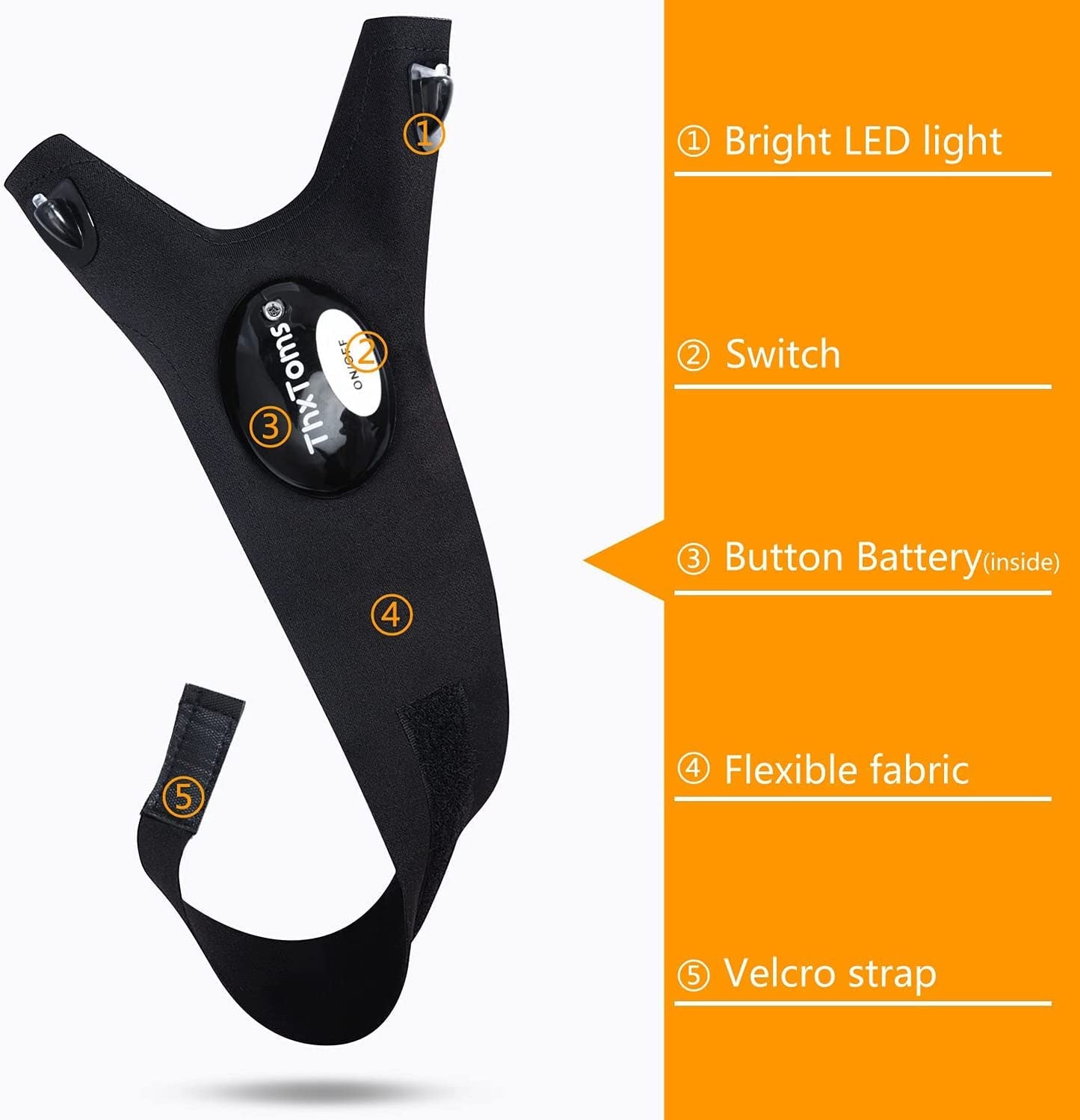 LED Flashlight Gloves for Men