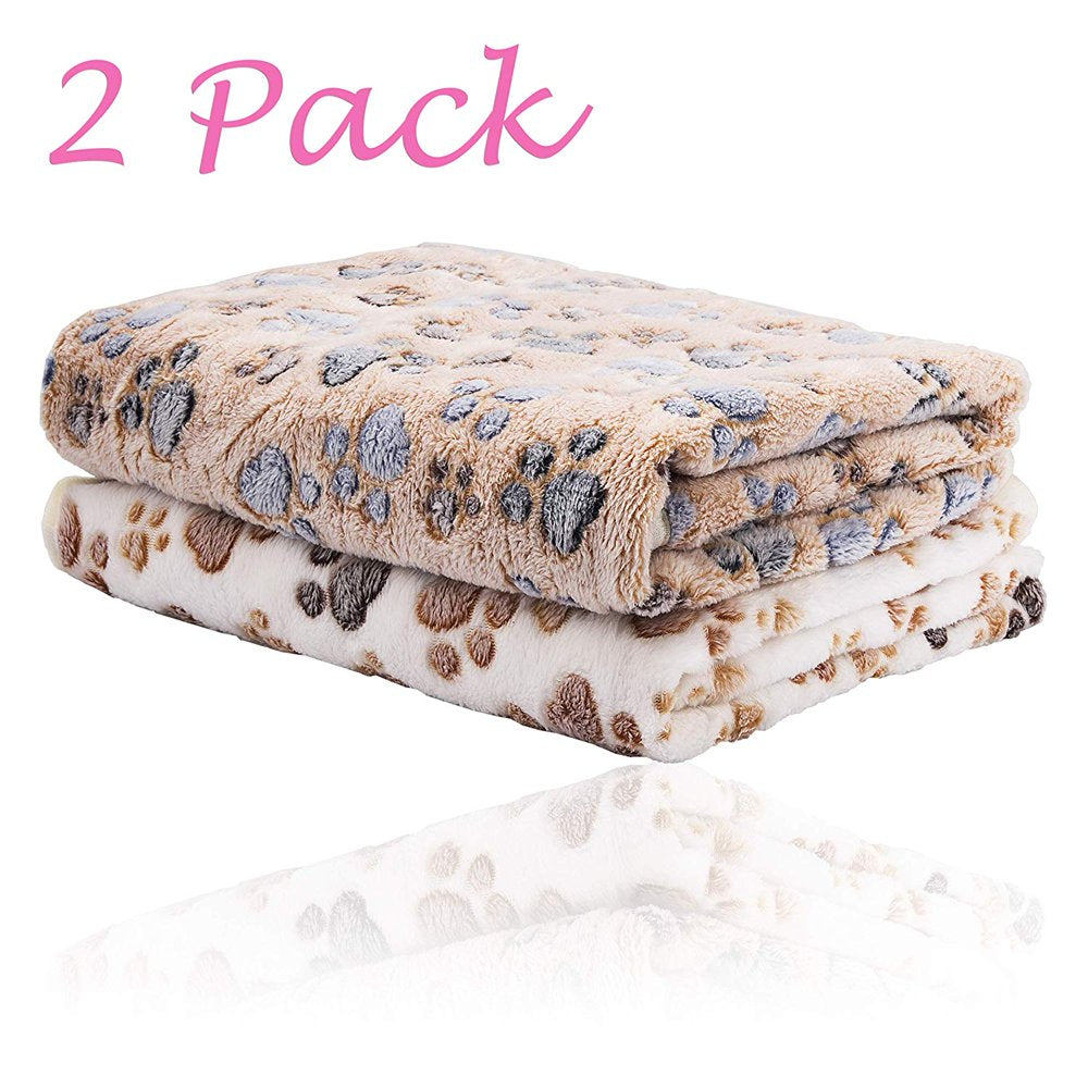 2 Pack Blanket Pet Blanket, Brown