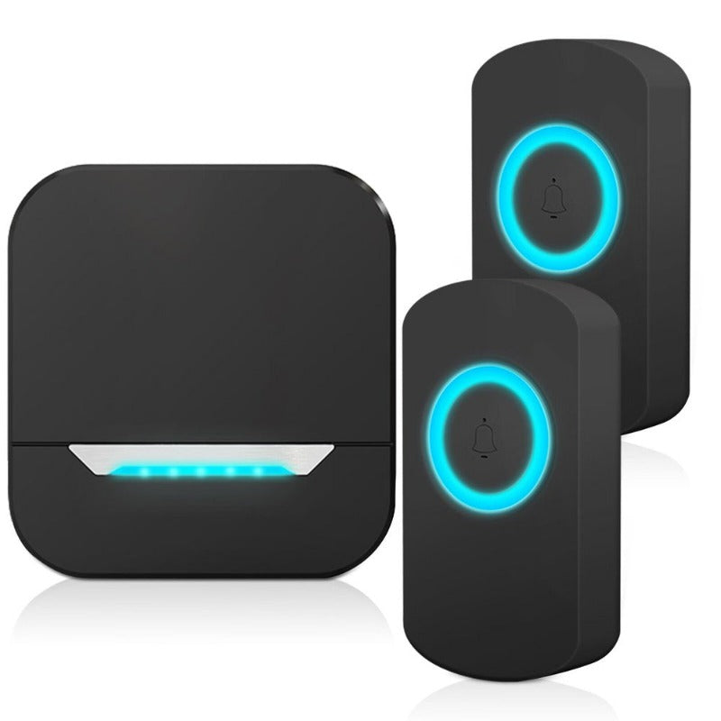 Mini Waterproof Wireless Door Bell Operating at 1000 Feet with 32 Melodies,4 Volume Levels & LED Flash
