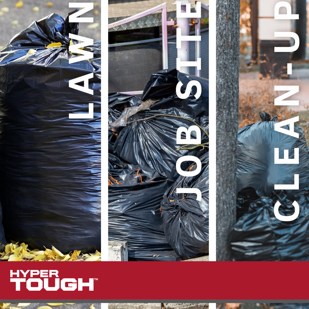 39-Gallon Drawstring Outdoor & Lawn Trash Bags, 1.1 MIL, 30 Bags