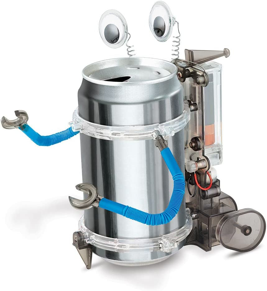 4M Toysmith, Kidzrobotix Tin Can Robot, DIY Science Kits STEM Powered Kids, for Boys & Girls Ages 8+