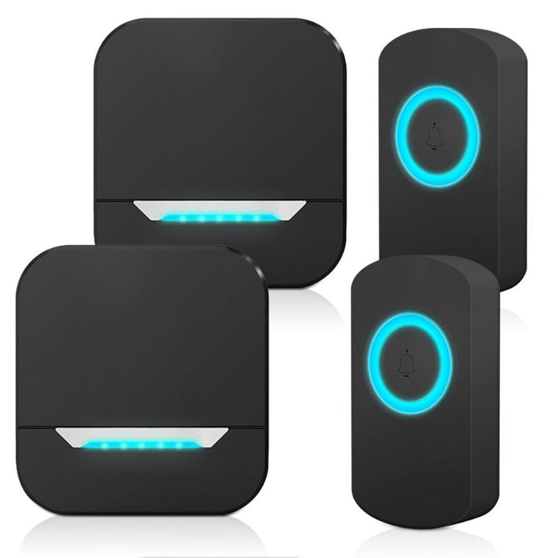 Mini Waterproof Wireless Door Bell Operating at 1000 Feet with 32 Melodies,4 Volume Levels & LED Flash