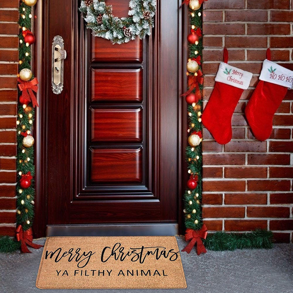 Welcome Mat Outdoor Rugs Fall Decor Christmas Decorations Floor Mats (15.7 X 23.6In)