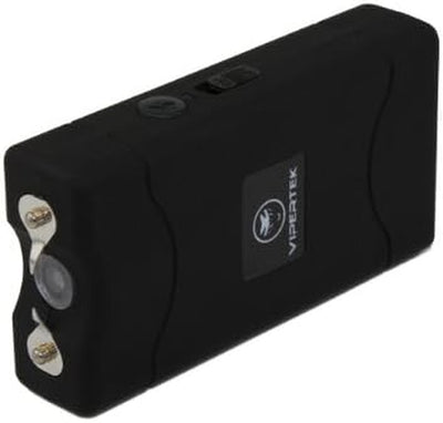 30 Billion Mini Stun Gun - Rechargeable with LED Flashlight, Black