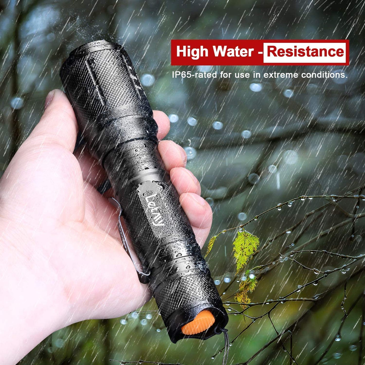2 Pack LED Tactical Flashlight, Ultra Bright 2000 Lumen XML T6 LED Flashlights, High Lumen, Zoomable, 5 Modes, Water Resistant Flash Light for Camping Accessories, Emergency Gear